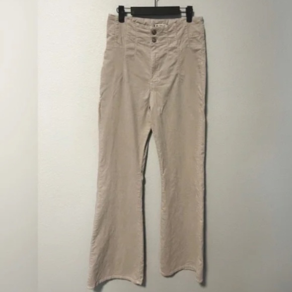 Free People Jayde Corduroy Flare High Waisted Pants - size 26 - Picture 5 of 6